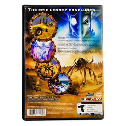 Jak 3 PlayStation 2 Very Good - Game Case Rear Artwork