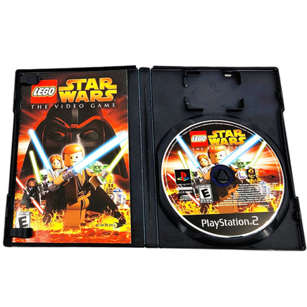 Lego Star Wars The Video Game Playstation 2 Very Good - Disc And Manual Displayed In Open Case