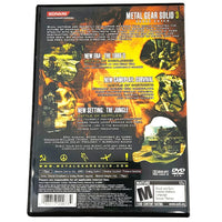 Metal Gear Solid 3 Snake Eater Playstation 2 Very Good - Back Cover Art Shown