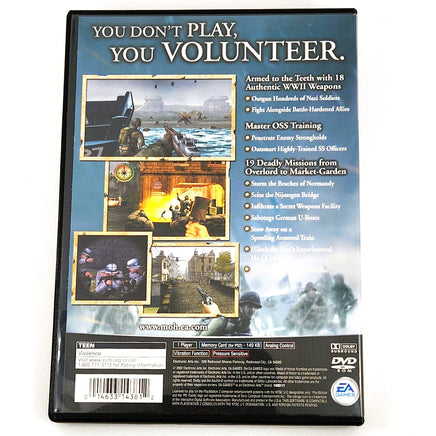 Medal Of Honor Frontline Playstation 2 Very Good - Cib Back Cover