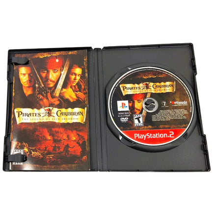 Pirates Of The Caribbean The Legend Of Jack Sparrow Greatest Hits Playstation 2 Good - Disc And Manual Displayed In Open Case