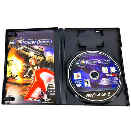 Power Drome Playstation 2 Very Good - Cib Showing Open Case Disc And Manual