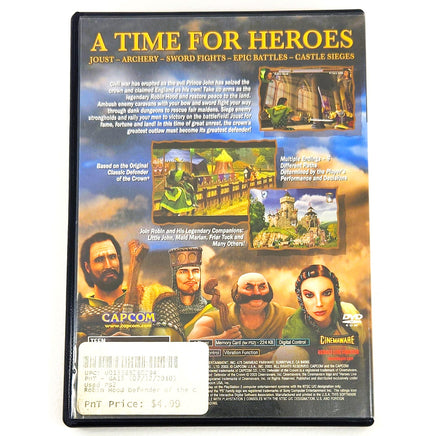 Robin Hood Defender Of The Crown Playstation 2 Very Good - Back Cover Art Shown