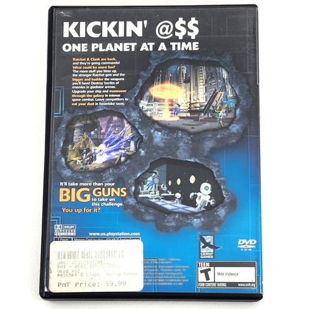 Ratchet Clank Going Commando Playstation 2 Very Good - Back Of Game Case