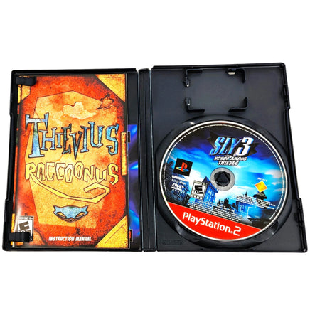 Sly 3 Honor Among Thieves W 3D Glasses Greatest Hits Playstation 2 Like New - Disc And Manual Displayed In Open Case