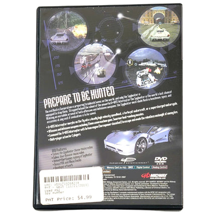 Spy Hunter Greatest Hits Playstation 2 Very Good - Back Of Game Case