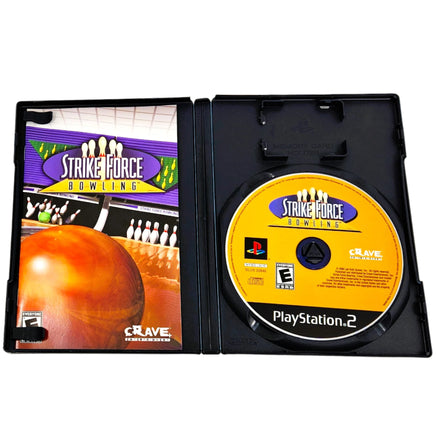 Strike Force Bowling Playstation 2 Very Good - Disc And Manual Displayed In Open Case