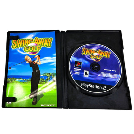 Swing Away Golf Playstation 2 Very Good - Cib Showing Open Case Disc And Manual