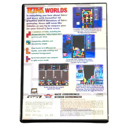 Tetris Worlds Playstation 2 Very Good - Cib Back Cover