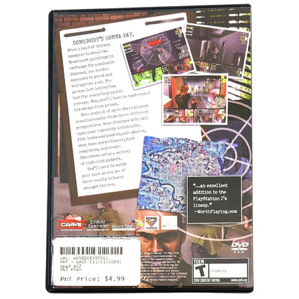 The Plan Playstation 2 Very Good - Back Of Game Case