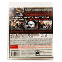 Enemy Front Playstation 3 Good - Game Case Rear Artwork