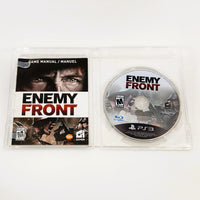 Enemy Front Playstation 3 Good - Open Case Showing Disc & Manual