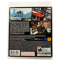 Grand Theft Auto Iv Playstation 3 Good - Back Cover Art Shown