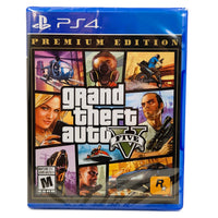 Grand Theft Auto V Premium Edition Playstation 4 Brand New - Game Case Front Artwork
