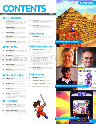 RETRO Video Game Magazine Issue 04 2014 Platform Gamer Issue Mario Sonic Bonk New Back Scan