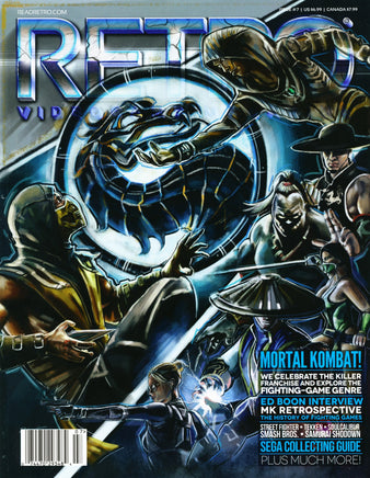RETRO Video Game Magazine Issue 07 2015 Mortal Kombat Fighting Games New Front Scan