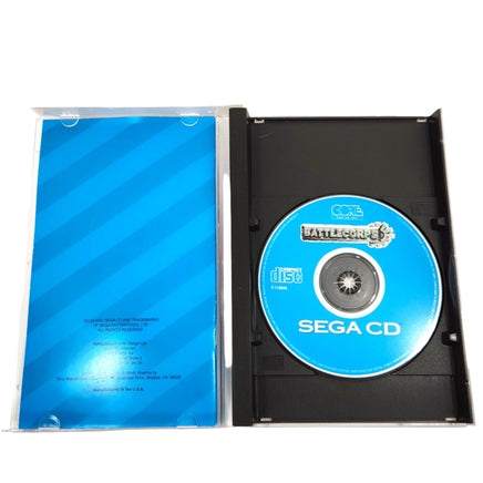 Battlecorps Sega Cd Good - Cib Showing Open Case Disc And Manual