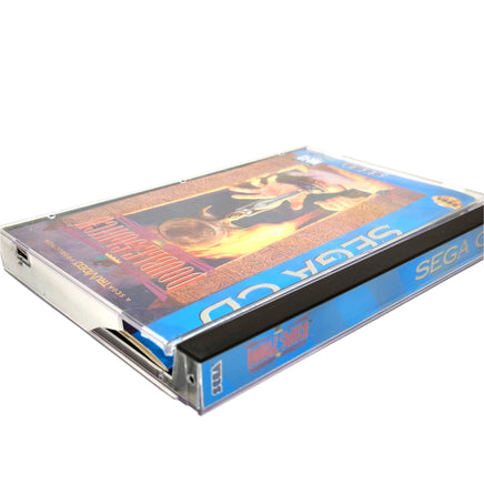 Double Switch Sega Cd Good - Cib Front Cover & Top Showing Broken Hinge