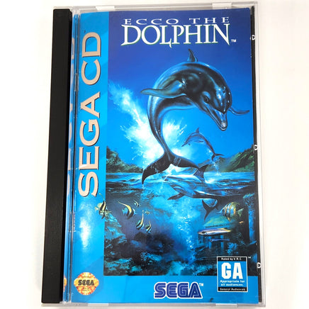 Ecco The Dolphin Sega Cd Good - Front Cover Art Shown in Long Box Case
