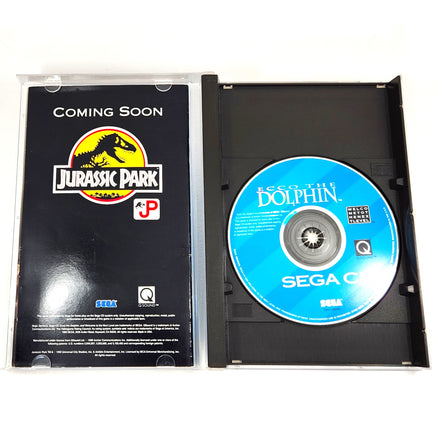 Ecco The Dolphin Sega Cd Good - Open Case Showing Disc And Manual