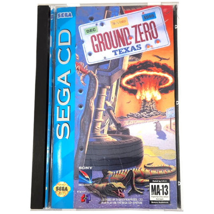 Ground Zero Texas Sega Cd Good - Front Long Box Case Art
