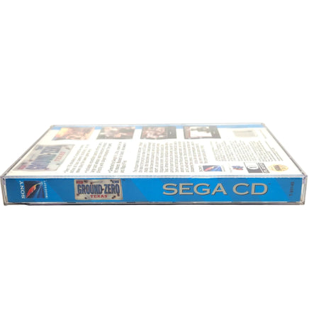 Ground Zero Texas Sega Cd Good - Back and Side of Long Box Case Shown