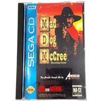 Mad Dog Mccree Sega Cd Very Good - Cover Artwork – Front View of Long Box Case CIB