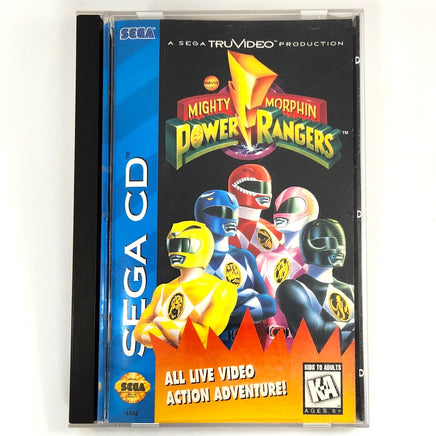 Mighty Morphin Power Rangers Sega Cd Good - Long Box Case Front Artwork
