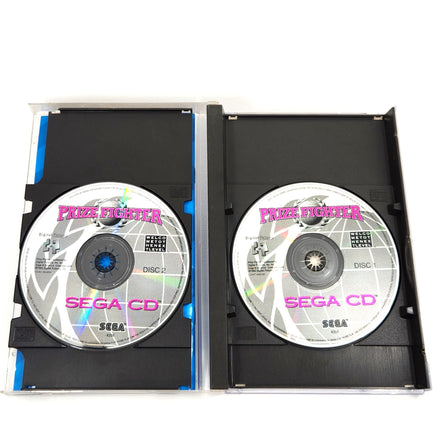 Prize Fighter Sega Cd Good - Open Case Displaying Both game Discs Included