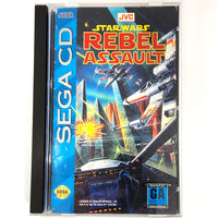 Star Wars Rebel Assault Sega Cd Good - Front Of Retail Long Box Game Box