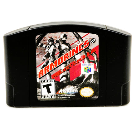 Armorines Project Swarm Nintendo 64 Like New Loose - Game Cartridge Front