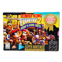 Donkey Kong Country 2 Players Choice Super Nintendo Very Good - Original Box Front