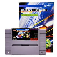 Earth Defense Force Super Nintendo Very Good Loose - Cartridge Front Label with Manual
