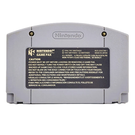 F-Zero X Nintendo 64 Acceptable Loose - Game Cartridge Back