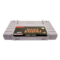 Family Feud Super Nintendo Good Loose - Label Of Official Game Cartridge