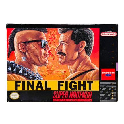 Final Fight Super Nintendo Very Good - Complete In Box Front Cover