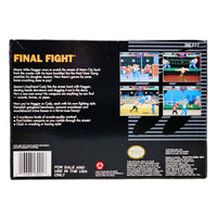 Final Fight Super Nintendo Very Good - Complete In Box Reverse View