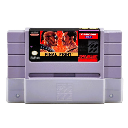 Final Fight Super Nintendo Very Good - Front Of Cartridge Label View