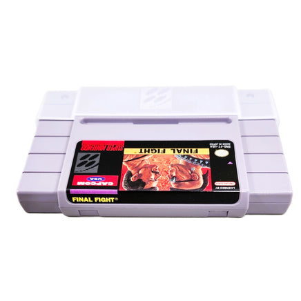 Final Fight Super Nintendo Very Good -  Cartridge Label  Top Spine View