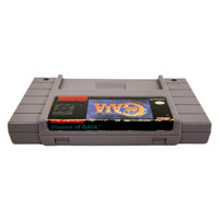 Illusion Of Gaia Super Nintendo Acceptable Loose - Cartridge Spine Label