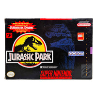 Jurassic Park Super Nintendo Very Good CIB - Official Game Box Front