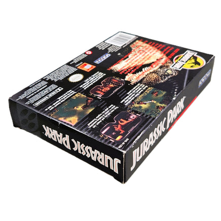 Jurassic Park Super Nintendo Very Good CIB - Official Game Box Top Corner