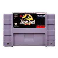 Jurassic Park Super Nintendo Very Good CIB - Game Cartridge Front