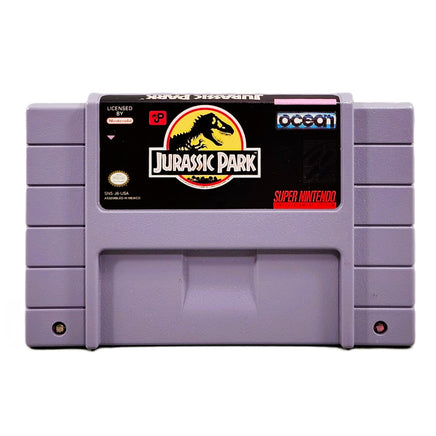 Jurassic Park Super Nintendo Very Good CIB - Game Cartridge Front