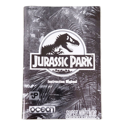 Jurassic Park Super Nintendo Very Good CIB - Game Instruction Manual