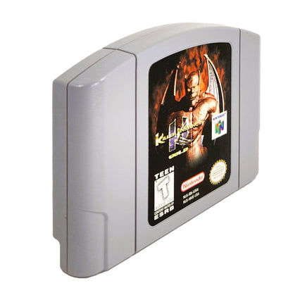 Killer Instinct Gold Nintendo 64 Very Good CIB - Cartridge Front-Side Angle Shown with Label Artwork