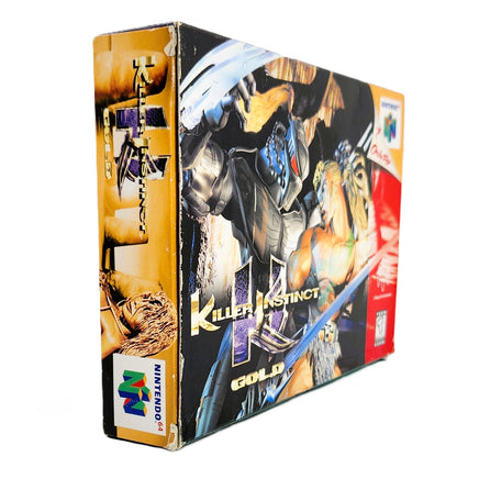 Killer Instinct Gold Nintendo 64 Very Good CIB - Original Box Back View Left Flap of Box