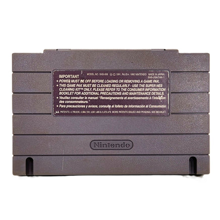 Lester The Unlikely Super Nintendo Good Loose - Cartridge Back View
