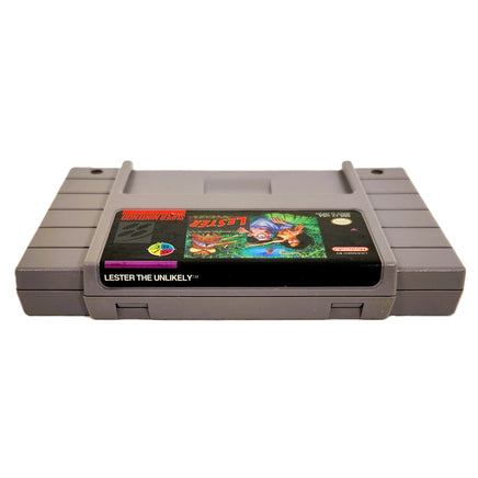Lester The Unlikely Super Nintendo Good Loose - Authentic Cartridge Label Shown
