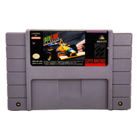 Redline F1 Racer Super Nintendo Good Loose - Front Label Of Authentic Cartridge